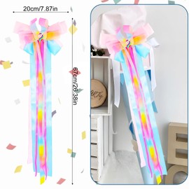 School Cone Bow, 67 x 20 cm School Cone Bow, Sugar Cone Bow, School Cone for Girls Boys, Bows for Sugar Cones, First Day of School Decoration