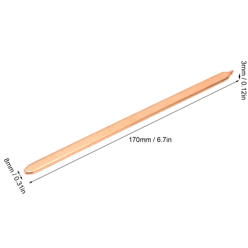 Flat Heat Pipe Pipe for Computer Laptop CPU Heatsink Width