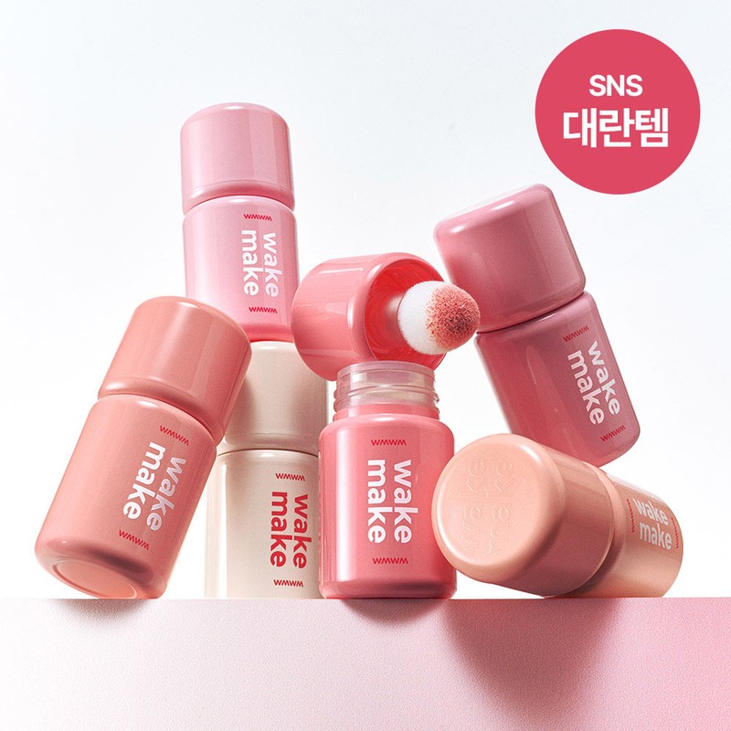 Wake Make [NEW/Healthy Cheek] Wake Make Shaking Blur Cheek 9COLOR