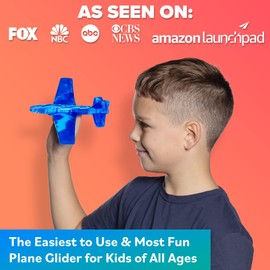 Airplane Toy Foam Airplanes for Kids - Best Stocking Stuffers for Boys & Girls - Easy Throwing Air Planes - Gift Idea Toy Games - Styrofoam Plane Glider - Great Gifts for Ages 4 5 6 7 8 9+ Year Old