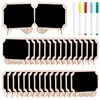Swpeet 30Pcs Mini Chalkboards Signs with Liquid Chalk Markers and