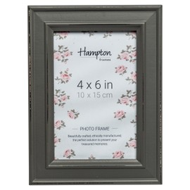 Hampton Frames PALOMA 4x6 (10x15cm) Grey Picture Photo Frame Glass PAL301946G