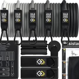 Set De Bandas De Resistencia Premium Para Ejercicio Y Fitnes