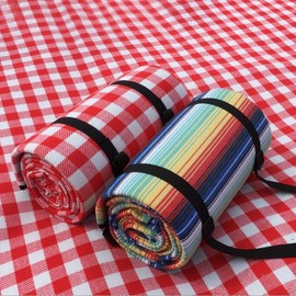 Portable Waterproof Picnic Mat 200x200 - 03. Blue Green Check 3ea