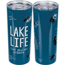 Primitives by Kathy Lake Life 'Cuz Beaches Be Salty Coffee Tumbler