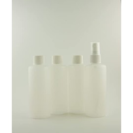 Travel Bottle Set – 4x100ml (Set of 4) with Finger Stäuber and Screw Cap (8)