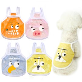 Ittokis 4 Pack Dog Cooling Shirts - Breathable Lightweight Shirts for Large Dogs Boy, Sleeveless Sun Protection Shirts for Puppy Vest Pet Apparel (XS)