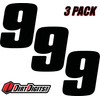 Dirt Digits DD53B-9 Black 5.5" High-Gloss Precision Die Cut Vinyl