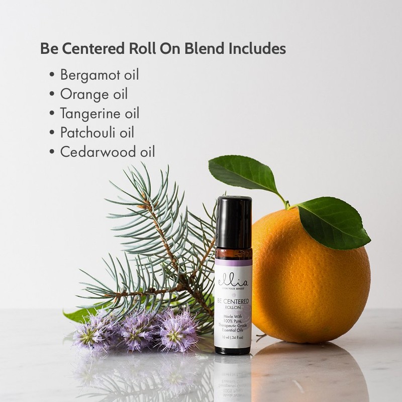 Ellia Essential Oil Roll-On | Be Centered Blend| 10ml, 100%