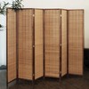 Furnnylane 6 Panel Room Divider and Folding Screen Room Divider,Bamboo