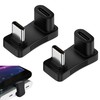 2Pcs 180° USB C Male to USB Female U Shape