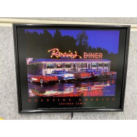 Rosie’s Diner Lucinda Lewis Roadside America LED Picture light up vtg car art