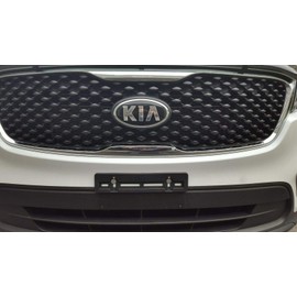 Front License Plate Tag Holder Mounting Adapter Bumper Kit Bracket for Kia (All Models) Quantity Discount (9.45$ to 5.60$)(Each with 6 Screws + 2 Built in Nuts)– Premium Car Set Accessories (1)