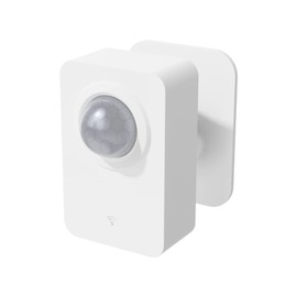 MincoHome WiFi PIR Motion Sensor for Alarm System and Smart Home Automation, Broad Detection Range, Compatible with Alexa and Google Assistant (White)