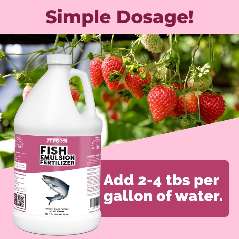 Fish Emulsion Fertilizer – Liquid Salmon Supplement for Fast Nutrient