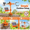 Solar Bird Repeller for Gardens – 3-in-1 Motion, Reflective Flash