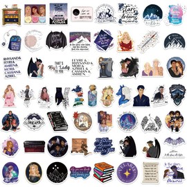 60pcs Acotar Merchandise Stickers for Suitcase Skateboard Laptop Computer Water Bottles Car Teens Boys Girls Decal