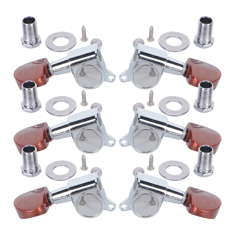 6PCS Guitar Tuning Pegs Electric Acoustic Enclosed Locking Tuner Machine