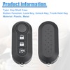 QUARKZMAN 1 x 3 button key fob housing for Ram