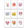 32 x British themed Watercolour Blank Greeting Cards (British Flowers)