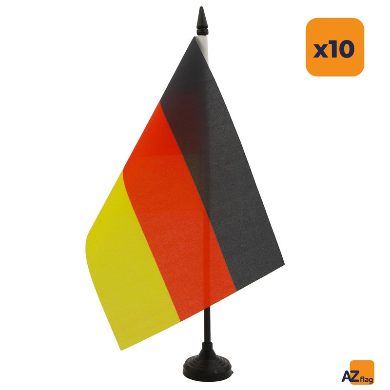 AZ FLAG - Pack of 10 Table Flag Germany 21