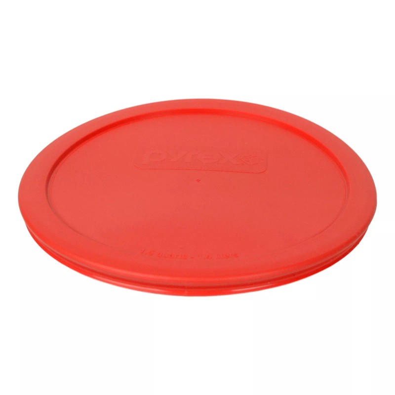Pyrex 323-PC 1.5qt Red Round Plastic Storage Lid Cover for