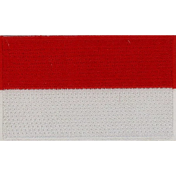 Unbranded Monaco Flag Embroidered Patches 2.5"x1.5" iron-on