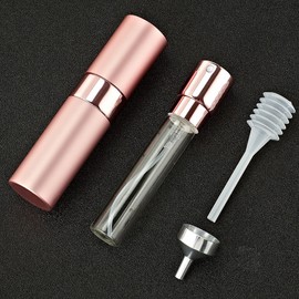 LISAPACK 8ML Atomizer Perfume Spray Bottle for Travel, Empty Refillable Cologne Dispenser, Portable Sprayer (Pink)