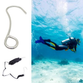 KieTeiiK BIBABLYKE Stainless Steel Scubas Diving Hook Heavy Duty Single Reef Hook Underwater Hook for Drift Diving Safety Equipment Stainless Steel