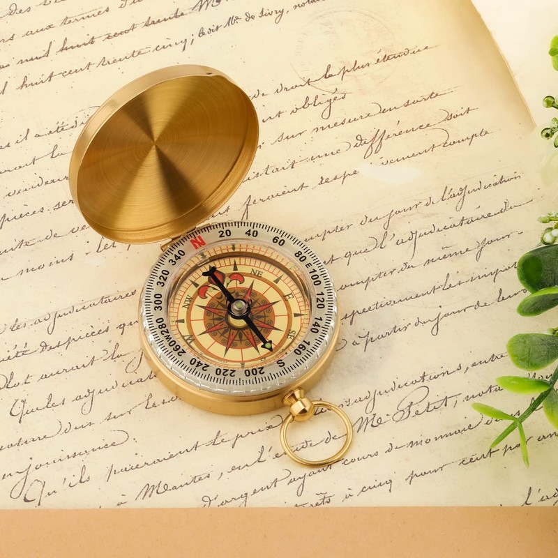 Outdoor Compass, 48 x 13 mm Compass Hiking Pocket Compass