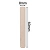 SKIR'CO (150 pcs) Wooden Dowels 8 x 60 mm, Grooved