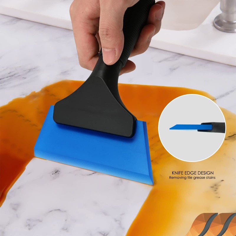 EHDIS Small Squeegee 5 inch Rubber Window Tint Windshield Scraper