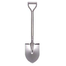 LUBAN 31.5 Inch Short Garden Shovel for Digging in The Yard, Round Point D Handle Shovel, All Stainless Steel Made