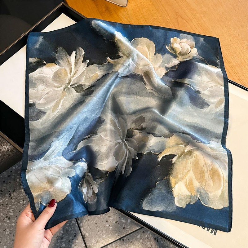 [Euyqs] Women's Scarf Silk Uniform Office Scarf Handkerchief, Free size