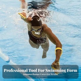 Entrenador de Natación Herramienta Paleta Brazada Accesorio Corrección Postura Entrenamiento Material Ergonómico Adecuado para Principiantes Formación Acuática