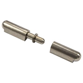 Gedotec® Anschweißscharnier Tape Roll Gate Hinge Weld-On Hinges Acid-Resistant V4 A Rust-Proof Stainless Steel Set of 2 | Brand Quality for Your Living Room