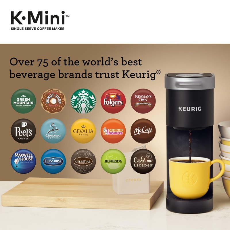 Keurig K-Mini Single Serve K-Cup Pod Coffee Maker, 6 to