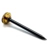 40 Hardened picture pins with knurled brass head