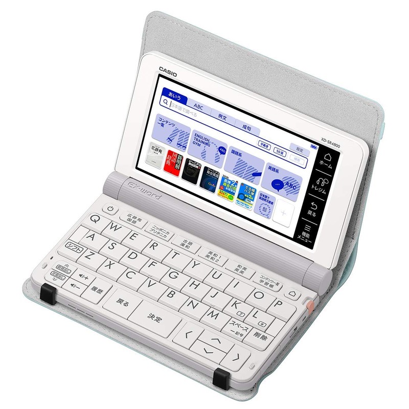 Casio Genuine EX-word Electronic Dictionary Case, Book Cover Type, Green