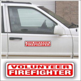Magnum Magnetic Magnet Magnetic Sign VOLUNTEER FIREFIGHTER fire rescue car vehicle truck BK