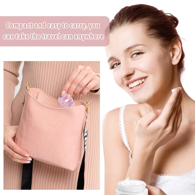 6PCS Sample Pots Leakproof Round Stackable for Space Efficiency 10ml