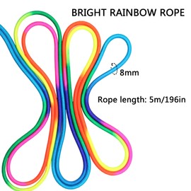 Long Skipping Rope, Skipping Rope Sports, 5 m Skipping Rope for Multiplayer, Group Rope for Children and Adults, Rope Jumping (B)