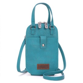 Wrangler Mini Cellphone Purse Crossbody Phone Bag for Women, Turquoise