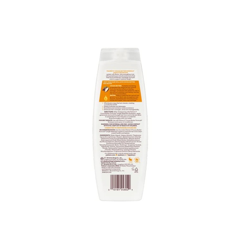Palmer's Cocoa Butter Biotin Length Retention Acondicionador, 400ml