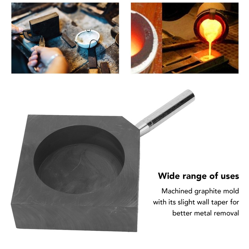 Casting Ingot Mold Round Gold Silver Melting Graphite Ingot Mold