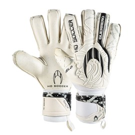 HO Soccer Guerrero Shield Essential Goalie Goalkeeper Gloves for Youth&Adult, Football Gloves with Excellent Grip Performance & Control, White/Black, Size 8