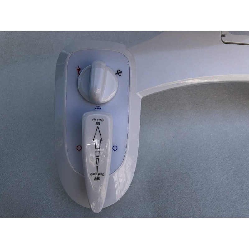 NuFlush Toilet seat bidet, Combination hot and cold water Bidet