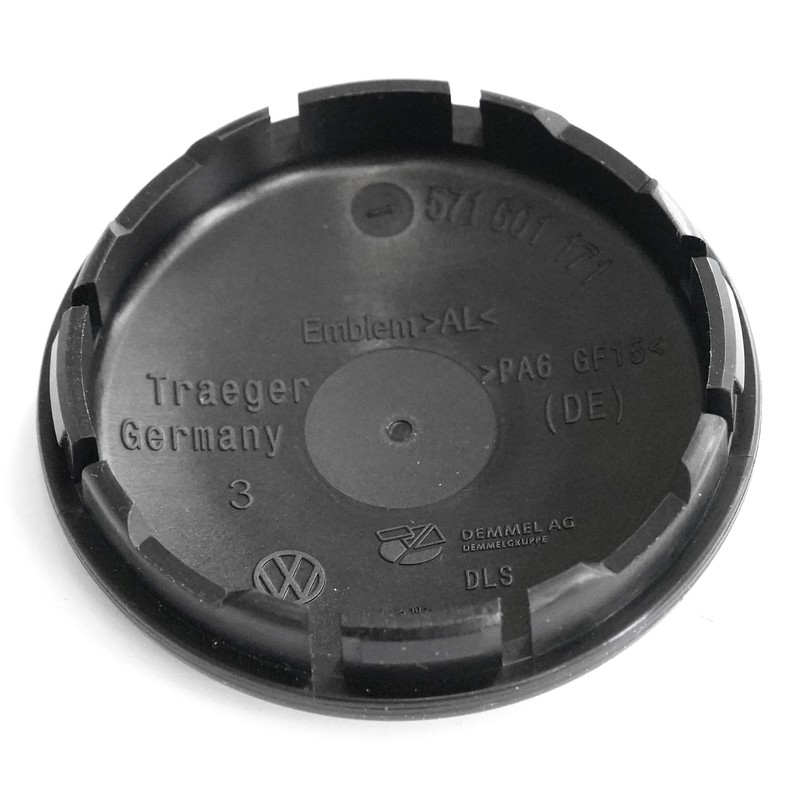 Volkswagen 571601171FOD Hub Cap (1 Piece) Wheel Hub Cover Black