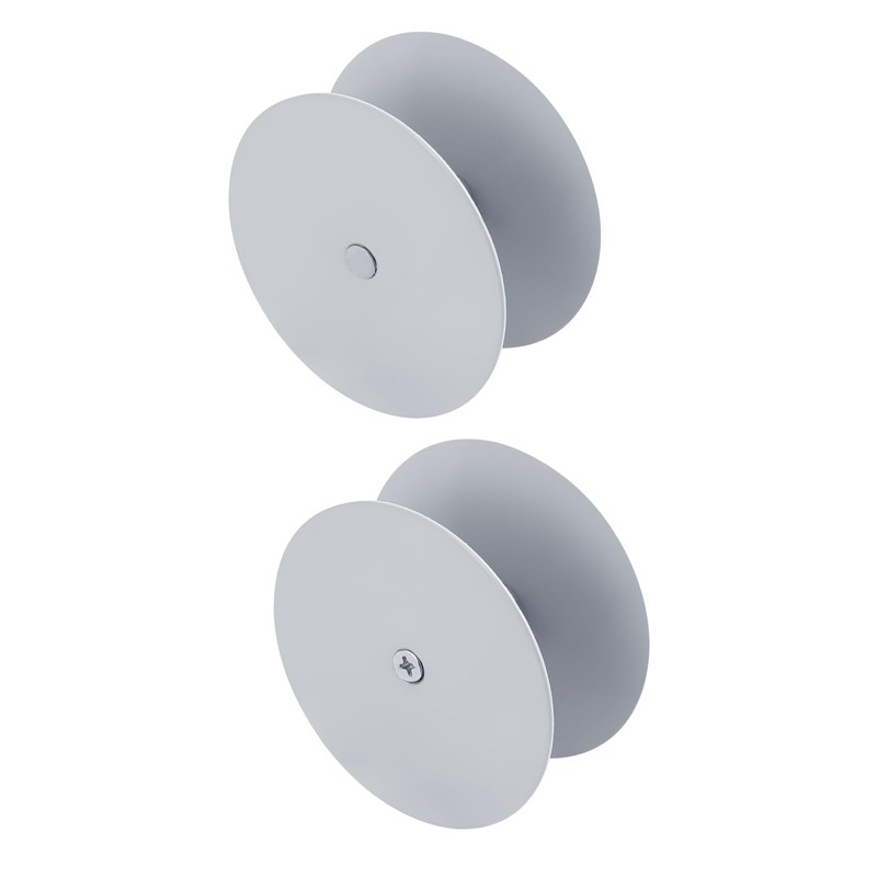 NAUBEA 1 Pack Door Hole Cover Plate Primed Gray Deadbolt