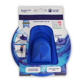 Collapsible 1 Gallon Paint Can Lid for Mess-Free Storage and Pouring Professional Paint storage solution Built-in Air Valve Comfortable to Pour Collaspible Top
